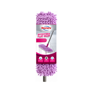 Reynera Sacudidor Microfibra Rosa Doble Acción P/ Pisos Humedos O Secos