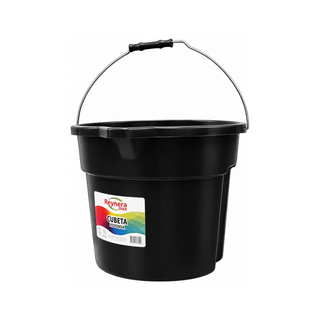 Reynera Cubeta Redonda Max 12 Lt Negra C/Asa Metalica