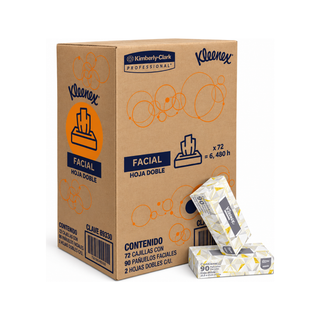 Pañuelo Facial marca Kleenex 90 Hojas