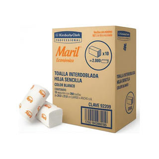 Toalla Interdoblada Económica marca Marli
