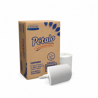 Toalla para Manos Fluido Céntrico marca Pétalo 180 m Gofrado USA 94215