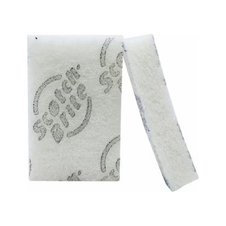 Fibra Almohadilla P-66 marca Scotch-Brite 3M Uso Suave color Blanco