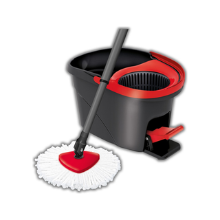 Cubo con Exprimidor Giratorio marca Vileda EWC con Bastón y Mop