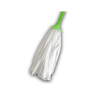 Trapeador Tela No Tejida Delgada Mediano marca Victoria con Grapa y Bastón Rosca 7/8" USA 52254 color Verde