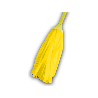 Trapeador Tela No Tejida Gruesa Mediano marca Victoria con Grapa y Bastón Rosca 7/8" USA 52256 color Amarillo
