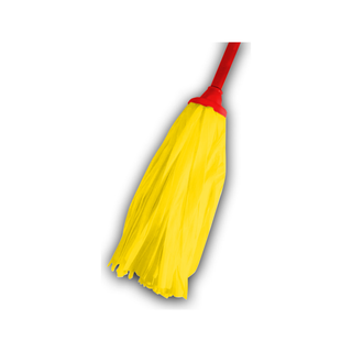 Trapeador Tela No Tejida Gruesa Mediano marca Victoria con Grapa y Bastón Rosca 7/8" USA 52259 color Rojo