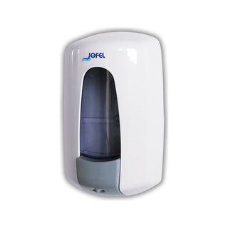 Jabonera Aitana marca Jofel 1 L con Llave de Seguridad color Blanco
