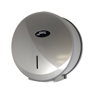 Despachador Higiénico Futura Mini marca Jofel con Llave y Kit de Instalación color Silver