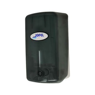 Despachador de Jabón/Gel Smart marca Jofel 1 L Rellenable con Llave de Seguridad color Humo
