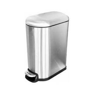 Cesto marca Sablón Metálico de Pedal 10 L color Gris
