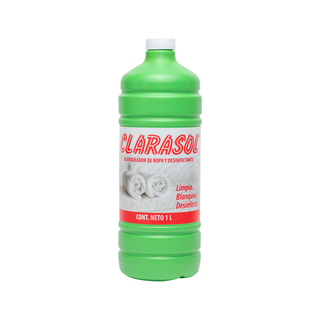 Blanqueador y Desinfectante marca Clarasol 1 L para Ropa