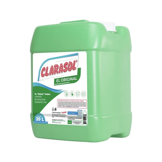 Blanqueador y Desinfectante marca Clarasol 20 L para Ropa