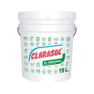 Cubeta marca Clarasol 19 L para Pisos Baños Ropa Blanca Frutas y Verduras