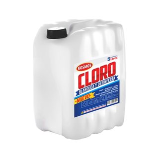 Cloro 5 Lts Kosmos Blanqueador Multiusos, Desinfecta Y Blanquea