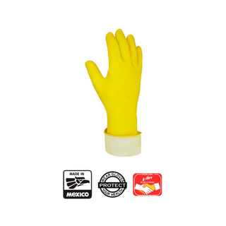 Guante Afelpado marca Vitex Grande 1 par color Amarillo