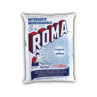 Detergente en Polvo marca Roma 250 g