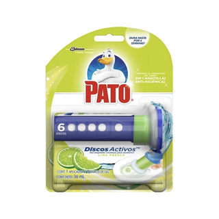 Limpiador de Baños en Gel marca Pato Discos Activos 36 ml 6 Discos + 1 Aplicador