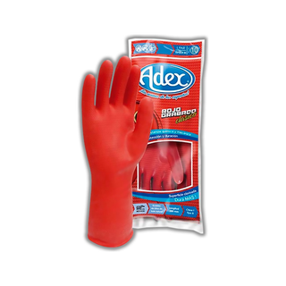 Guante Satinado marca Adex No.10 28 cm Largo color Rojo
