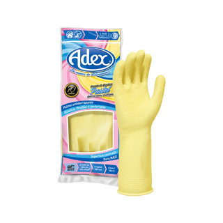 Guante Pastel Multi marca Adex No.9 28 cm Largo color Amarillo
