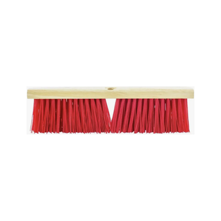 Cepillo para Pisos marca Castor 24" Block Plástico en Polipropileno color Rojo