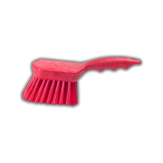 Escobeta de Mango Corto en PBT marca Castor color Rojo