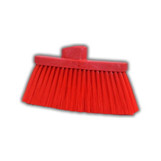 Escoba marca Castor 4" Rigidez Suave PBT Doble Perforación para Polvos Finos y Medios color Rojo