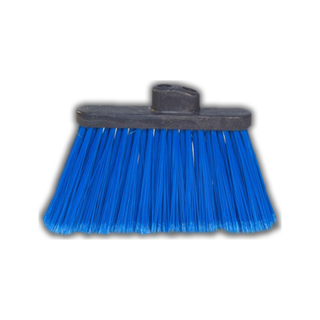 Escoba Angular marca Castor 6" en PVC para Barrido Polvos Finos color Azul