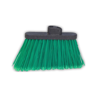 Escoba Angular marca Castor 6" en PVC para Barrido Polvos Finos color Verde