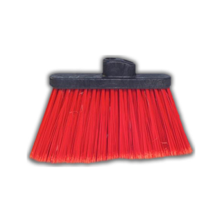 Escoba Angular marca Castor 6" en PVC para Barrido Polvos Finos color Rojo