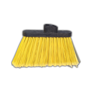 Escoba Angular marca Castor 6" en PVC para Barrido Polvos Finos color Amarillo