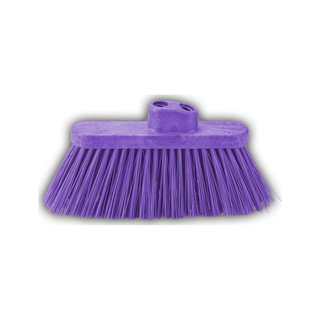 Escoba marca Castor 4" Rigidez Media PBT Doble Perforación para Polvos Medios y Gruesos color Morado