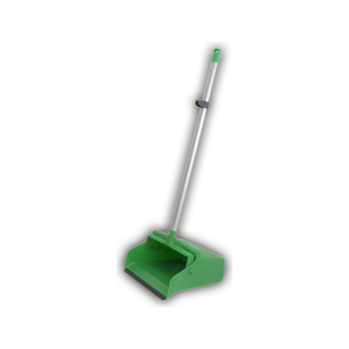Recogedor Dust Pro de Plástico con Bastón color Verde