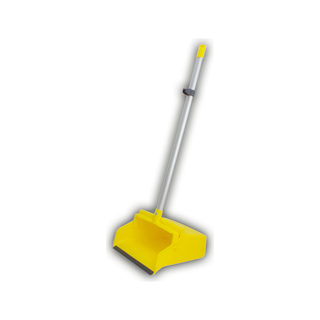 Recogedor Dust Pro de Plástico con Bastón color Amarillo