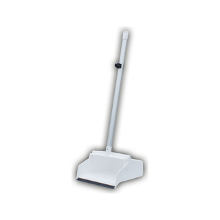 Recogedor Dust Pro de Plástico con Bastón color Blanco