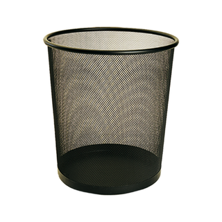Cesto marca Sablón de Malla Redondo 12.5 L sin Asas color Negro