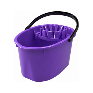 Cubeta con Exprimidor de Plástico marca Sablón 17 L USA Base Ruedas 8105R color Morado