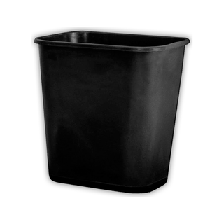 Cesto Papelero Rectangular Grande 47 L sin Tapa color Negro