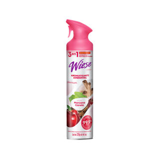Aerosol HO marca Wiese 3 en 1 Manzana Canela 226 g 8 oz Desinfecta Aromatiza y Neutraliza Olores