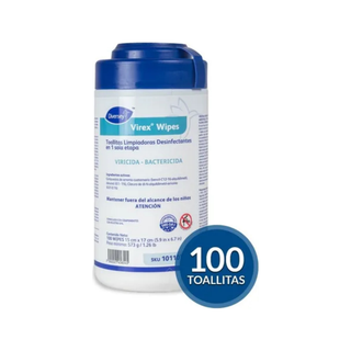 marca Virex Wipes Toallas Desinfectantes en Bote 100 pz