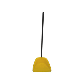 Recogedor de Plástico marca La Bonita con Bastón 70 cm Base 25x25 cm