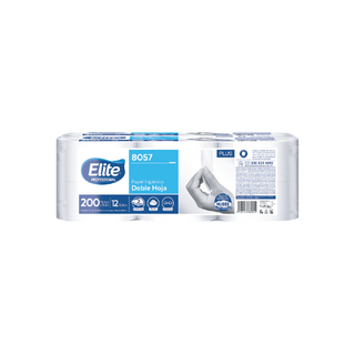 Papel Higiénico Junior marca Elite Pro HD200 Bobina Gofrado