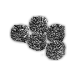 Fibra Metalica Acero Inoxidable En Espiral Shaly Paquete Con 5 Piezas