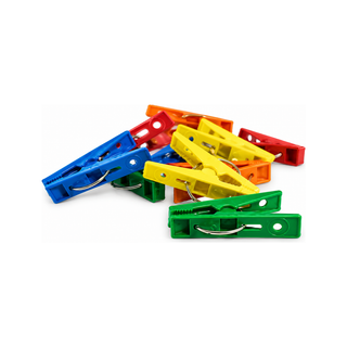 Pinza De Plastico Para Ropa Bolsa C/50 Pzas