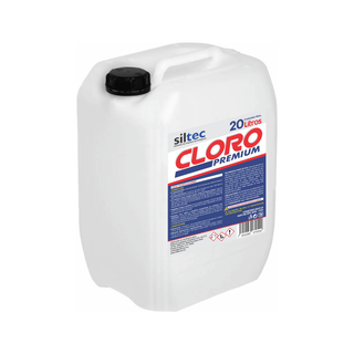 Cloro 20 Lts Siltec Premium Blanqueador Muiltiusos, Desinfecta Y Blanquea