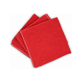 Franela Roja De 0.50 X 1.00 M Siltec Ribeteada.