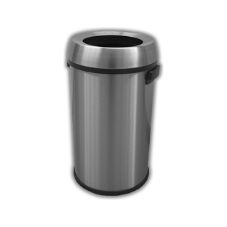 Bote Cilíndrico marca Dust con Tapa Embudo de Acero Inoxidable 65 L