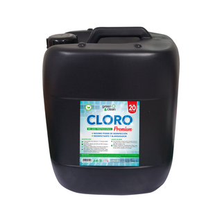 Cloro 20 Lts Green & Clean Blanqueador Muiltiusos, Desinfecta Y Blanquea