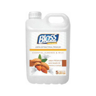 Bloss Jabon Liquido 5 Lts Almonds & Milk Linea Dorada Premium