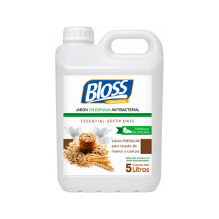 Bloss Jabon En Espuma 5 Lts Softh Oats Linea Dorada