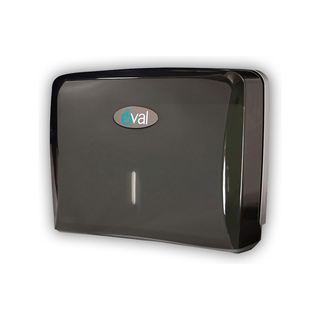 Toalla Interdoblada Eco marca Oval PP Corta Capacidad 250 Toallas color Humo